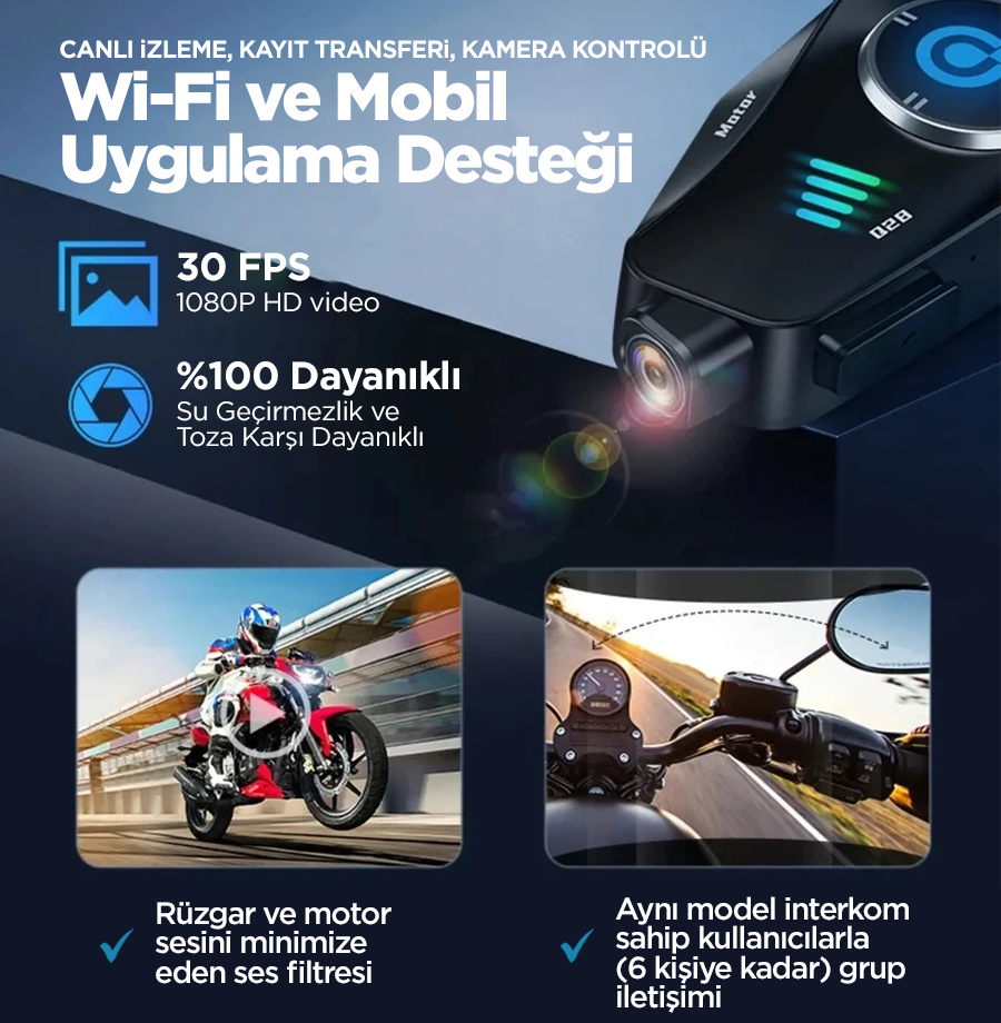 Q28 Kask Kamerası Görsel 3